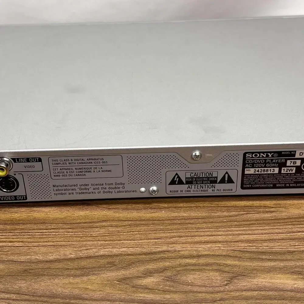 Sony DVP-NS75H Silver CD/DVD Player HDMI 720p / 1080i Upscale No Remote